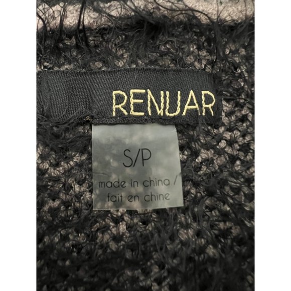 Renuar Womans Open Front Cardigan Duster Blush Black Scroll Print size Small - Picture 11 of 13